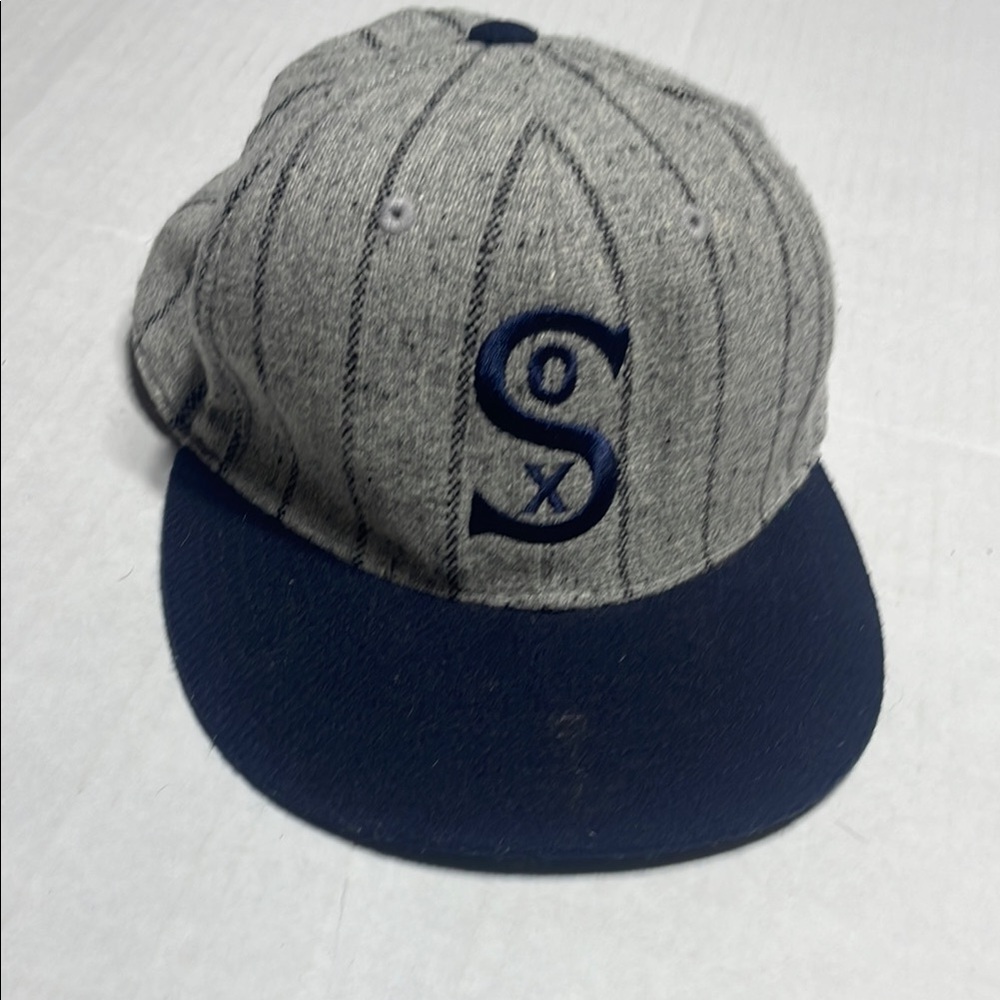 Gray and Blue Sox Cap‎ youth 6 7/8 youth